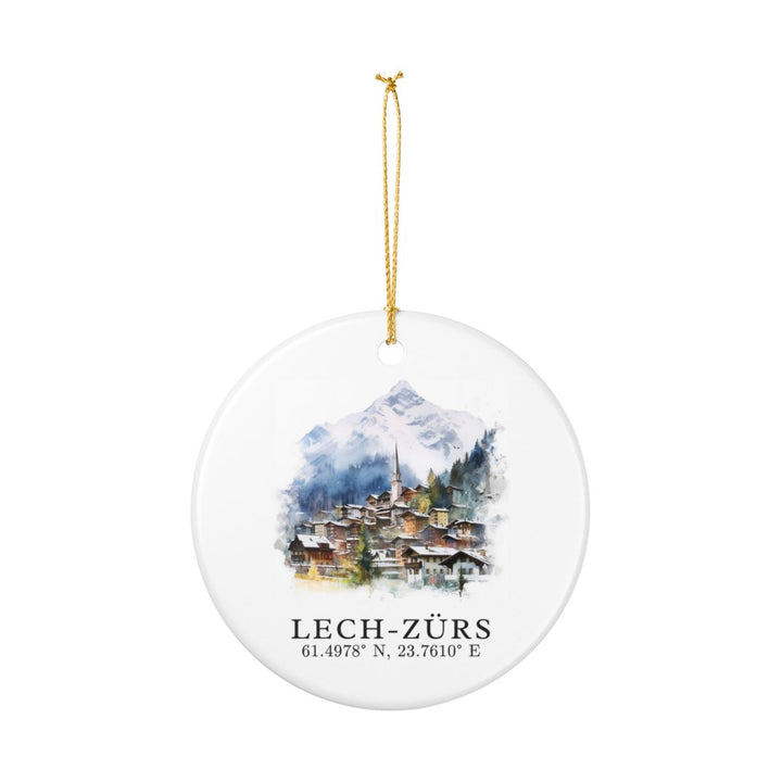 Lech Zürs Austria Ornament: Unique Lech Zürs Souvenir, Lech Zürs Austria Xmas Decor, and Authentic Lech Zürs Gift