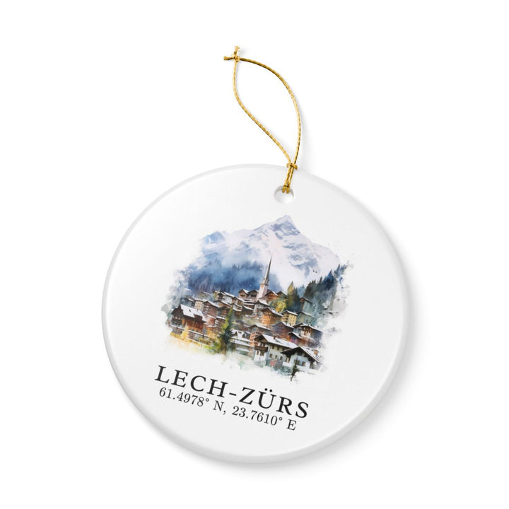 Lech Zürs Austria Ornament: Unique Lech Zürs Souvenir, Lech Zürs Austria Xmas Decor, and Authentic Lech Zürs Gift
