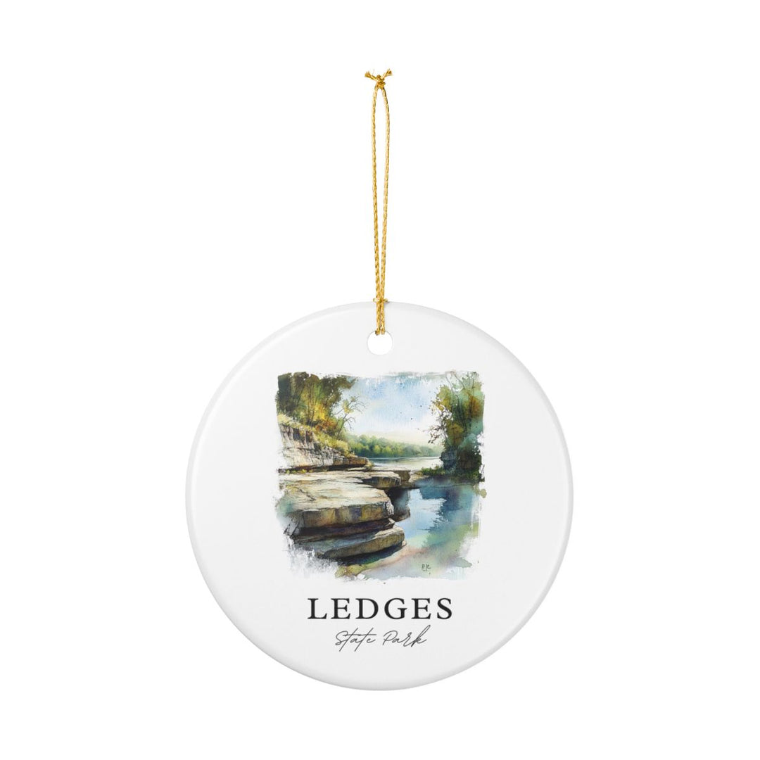 Ledges State Park Iowa Ornament: Unique Ledges State Park Souvenir, Ledges State Park Iowa Xmas Decor, and Authentic Ledges State Park Gift
