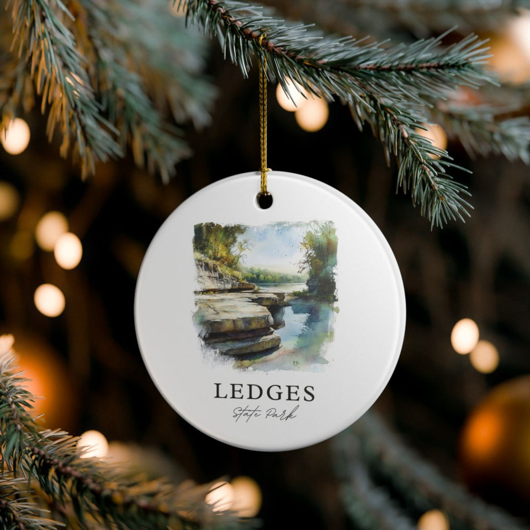 Ledges State Park Iowa Ornament: Unique Ledges State Park Souvenir, Ledges State Park Iowa Xmas Decor, and Authentic Ledges State Park Gift
