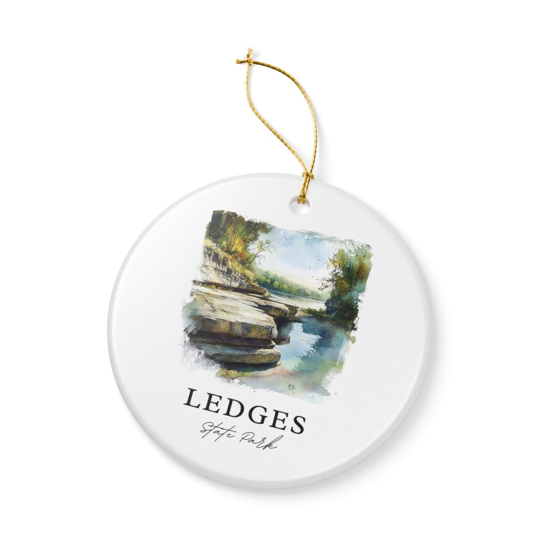Ledges State Park Iowa Ornament: Unique Ledges State Park Souvenir, Ledges State Park Iowa Xmas Decor, and Authentic Ledges State Park Gift
