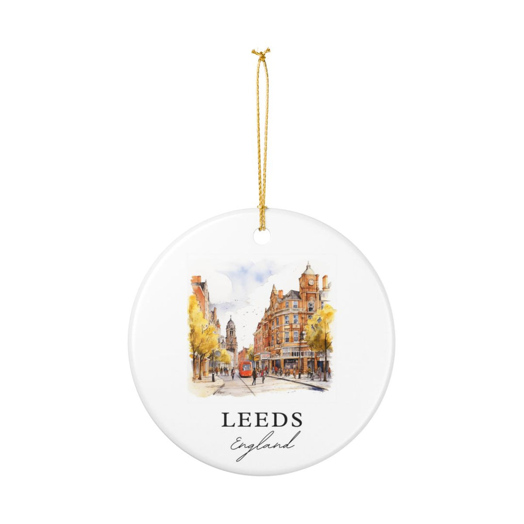 Leeds England Ornament: Unique Leeds England Souvenir, Leeds England Xmas Decor, and Authentic Leeds England Gift