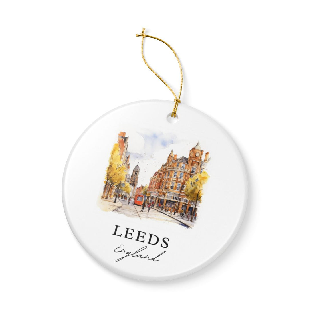 Leeds England Ornament: Unique Leeds England Souvenir, Leeds England Xmas Decor, and Authentic Leeds England Gift