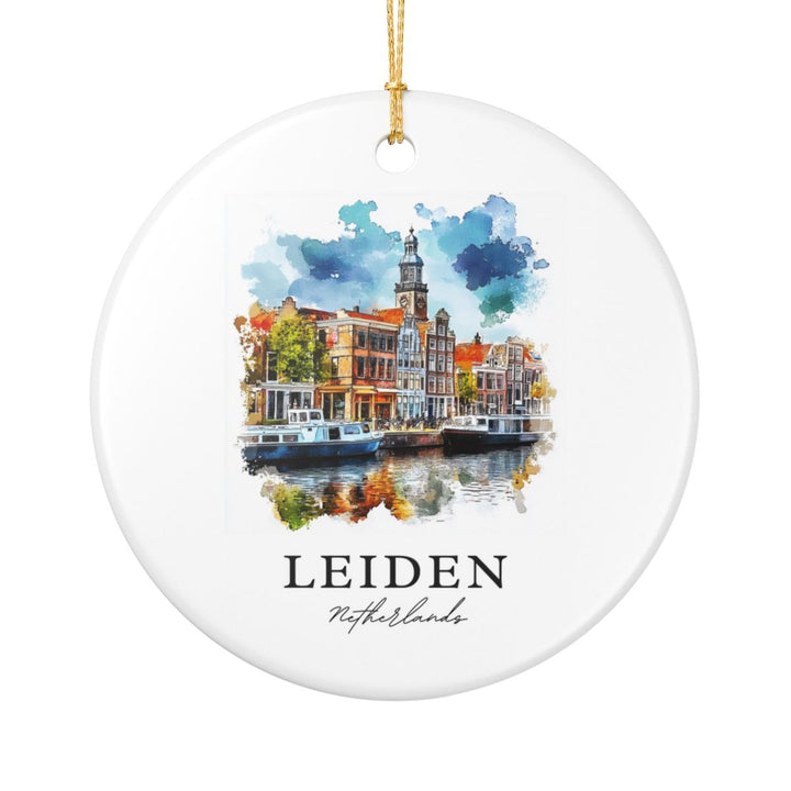 Leiden Netherlands Ornament: Unique Leiden Netherlands Souvenir, Leiden Netherlands Xmas Decor, and Authentic Leiden Netherlands Gift