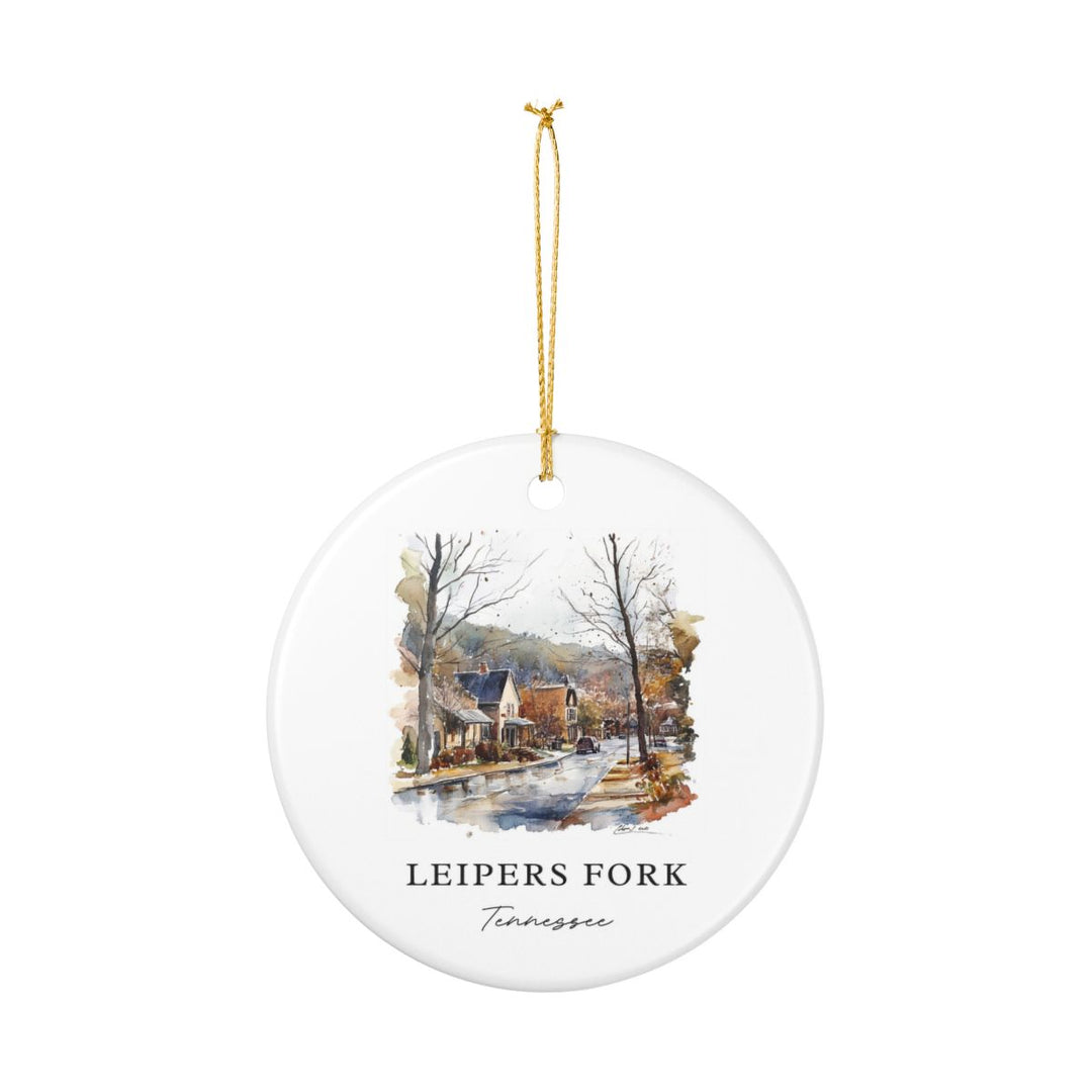 Leipers Fork Tennessee USA Ornament: Unique Leipers Fork Souvenir, Leipers Fork Tennessee Xmas Decor, and Authentic Leipers Fork Gift