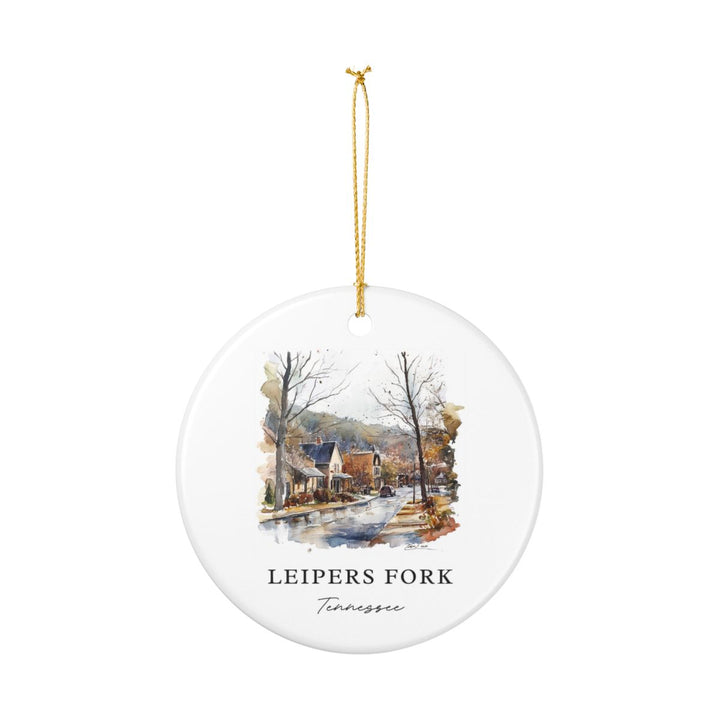 Leipers Fork Tennessee USA Ornament: Unique Leipers Fork Souvenir, Leipers Fork Tennessee Xmas Decor, and Authentic Leipers Fork Gift