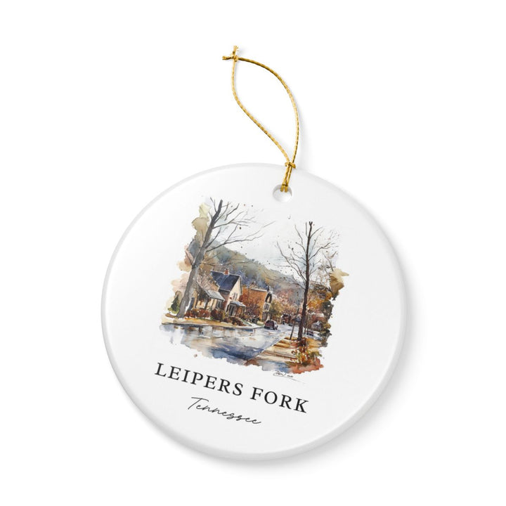 Leipers Fork Tennessee USA Ornament: Unique Leipers Fork Souvenir, Leipers Fork Tennessee Xmas Decor, and Authentic Leipers Fork Gift
