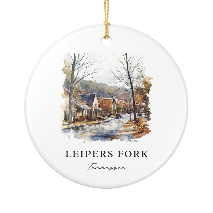 Leipers Fork Tennessee USA Ornament: Unique Leipers Fork Souvenir, Leipers Fork Tennessee Xmas Decor, and Authentic Leipers Fork Gift