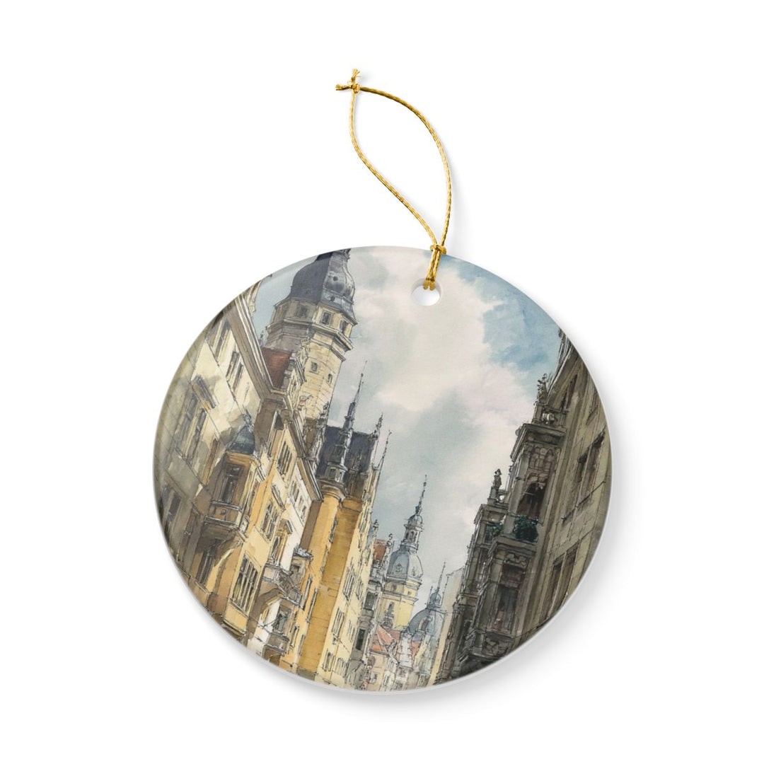 Leipzig Germany Ornament: Unique Leipzig Souvenir, Leipzig Germany Xmas Decor, and Authentic Leipzig Gift