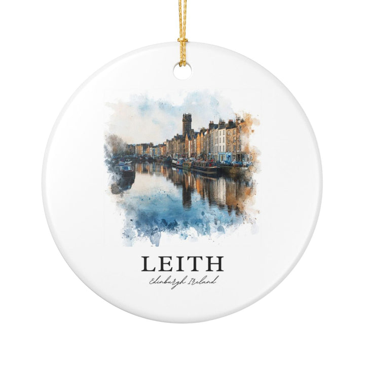 Leith Edinburgh Scotland Ireland Ornament: Unique Leith Edinburgh Scotland Souvenir, Leith Edinburgh Scotland Ireland Xmas Decor