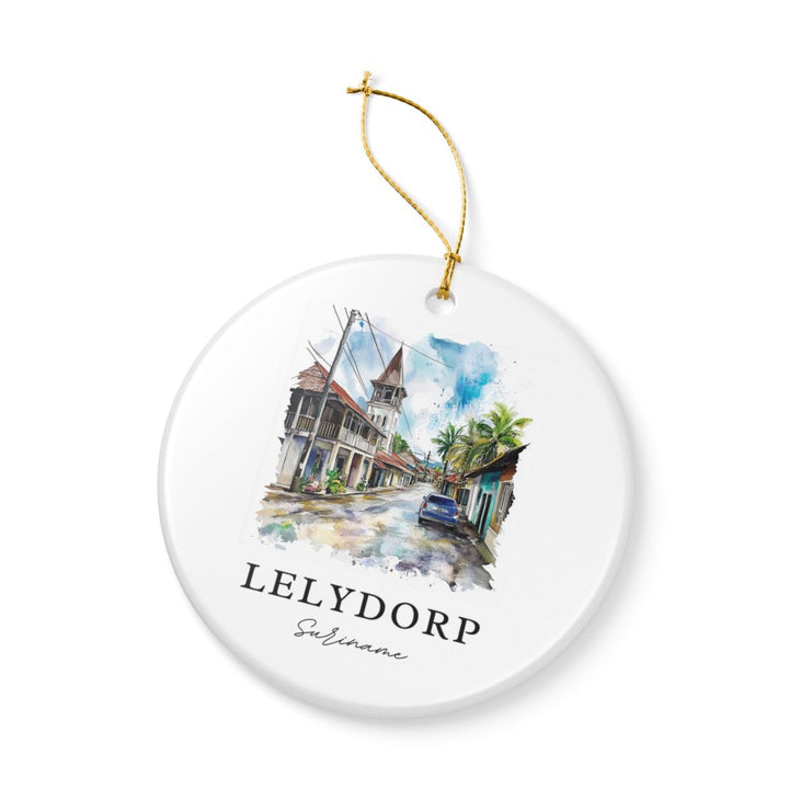 Lelydorp Suriname Ornament: Unique Lelydorp Suriname Souvenir, Lelydorp Suriname Xmas Decor, and Authentic Lelydorp Suriname Gift