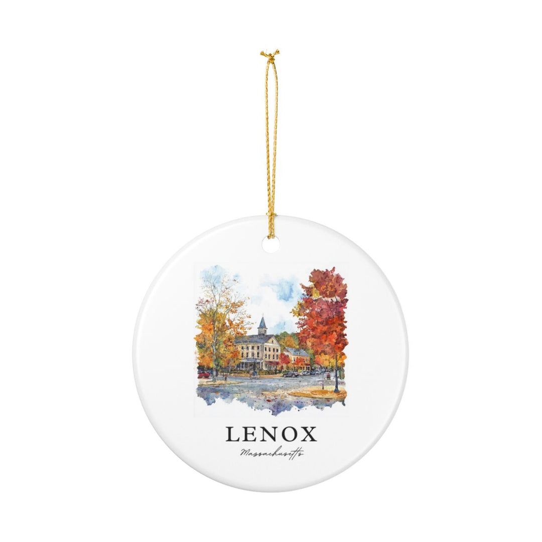 Lenox Massachusetts Ornament: Unique Lenox Massachusetts Souvenir, Lenox Massachusetts Xmas Decor, and Authentic Lenox Massachusetts Gift