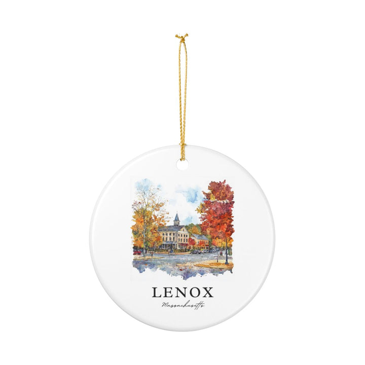 Lenox Massachusetts Ornament: Unique Lenox Massachusetts Souvenir, Lenox Massachusetts Xmas Decor, and Authentic Lenox Massachusetts Gift