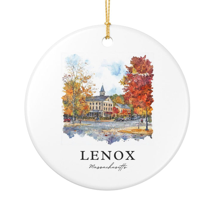 Lenox Massachusetts Ornament: Unique Lenox Massachusetts Souvenir, Lenox Massachusetts Xmas Decor, and Authentic Lenox Massachusetts Gift
