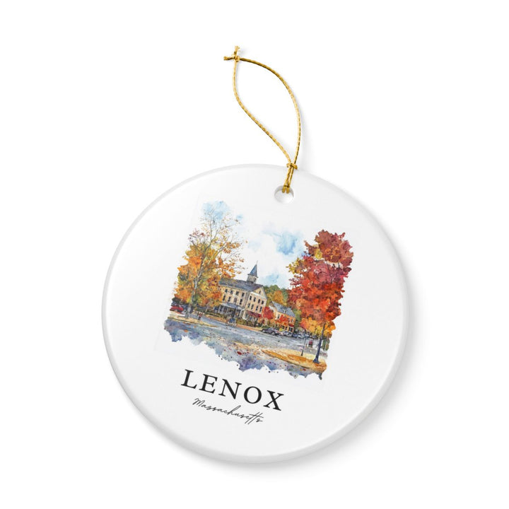 Lenox Massachusetts Ornament: Unique Lenox Massachusetts Souvenir, Lenox Massachusetts Xmas Decor, and Authentic Lenox Massachusetts Gift