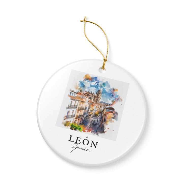 León Spain Ornament: Unique León Souvenir, León Spain Xmas Decor, and Authentic León Gift
