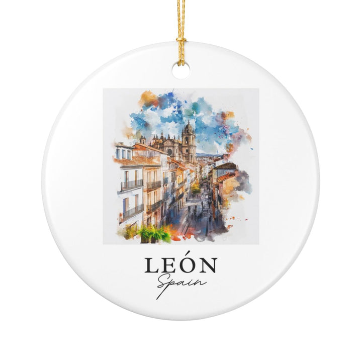 León Spain Ornament: Unique León Souvenir, León Spain Xmas Decor, and Authentic León Gift
