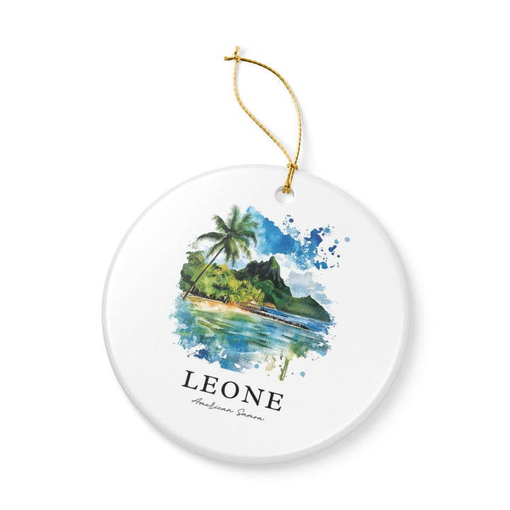 Leone American Samoa Ornament: Unique Leone American Samoa Souvenir, Leone American Samoa Xmas Decor, and Authentic Leone American Samoa Gift