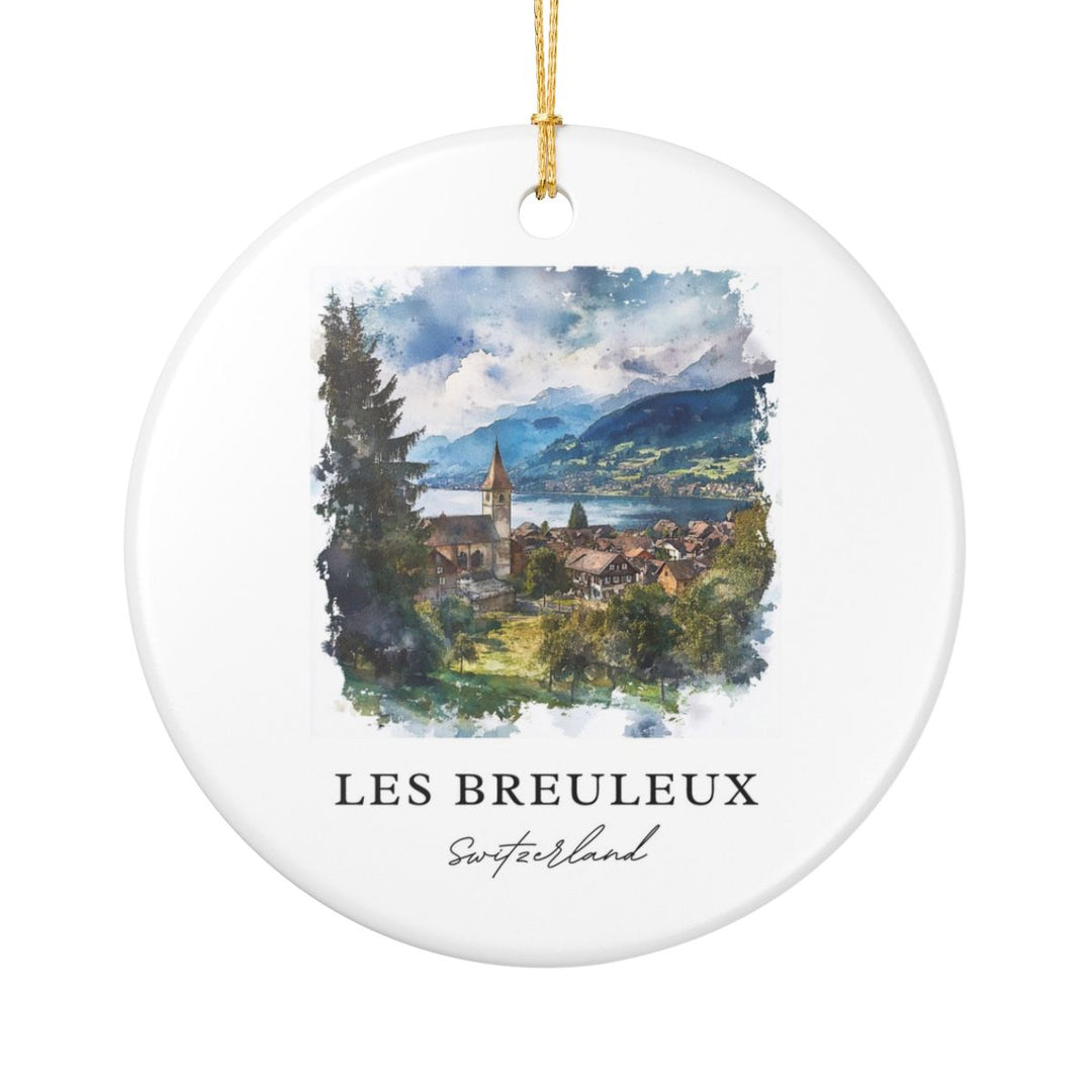 Les Breuleux Switzerland Ornament: Unique Les Breuleux Souvenir, Les Breuleux Switzerland Xmas Decor, and Authentic Les Breuleux Gift
