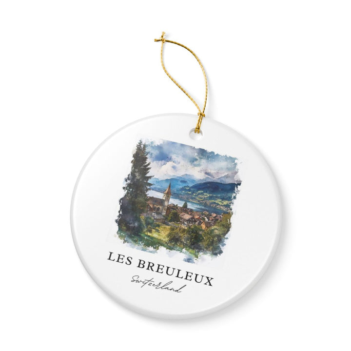 Les Breuleux Switzerland Ornament: Unique Les Breuleux Souvenir, Les Breuleux Switzerland Xmas Decor, and Authentic Les Breuleux Gift