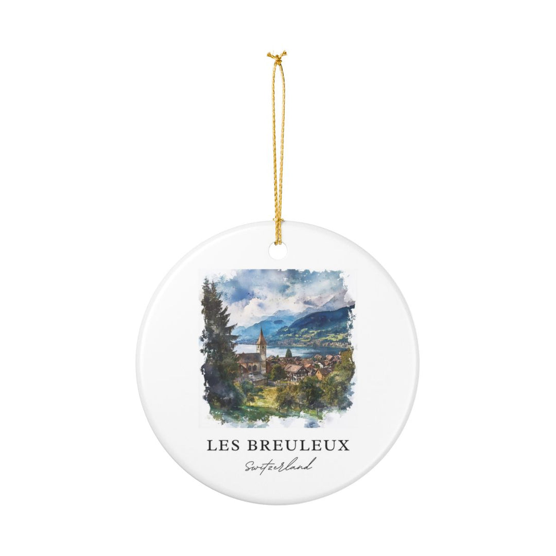 Les Breuleux Switzerland Ornament: Unique Les Breuleux Souvenir, Les Breuleux Switzerland Xmas Decor, and Authentic Les Breuleux Gift