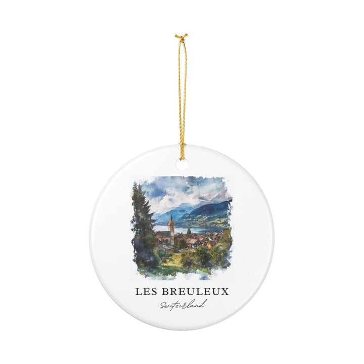 Les Breuleux Switzerland Ornament: Unique Les Breuleux Souvenir, Les Breuleux Switzerland Xmas Decor, and Authentic Les Breuleux Gift
