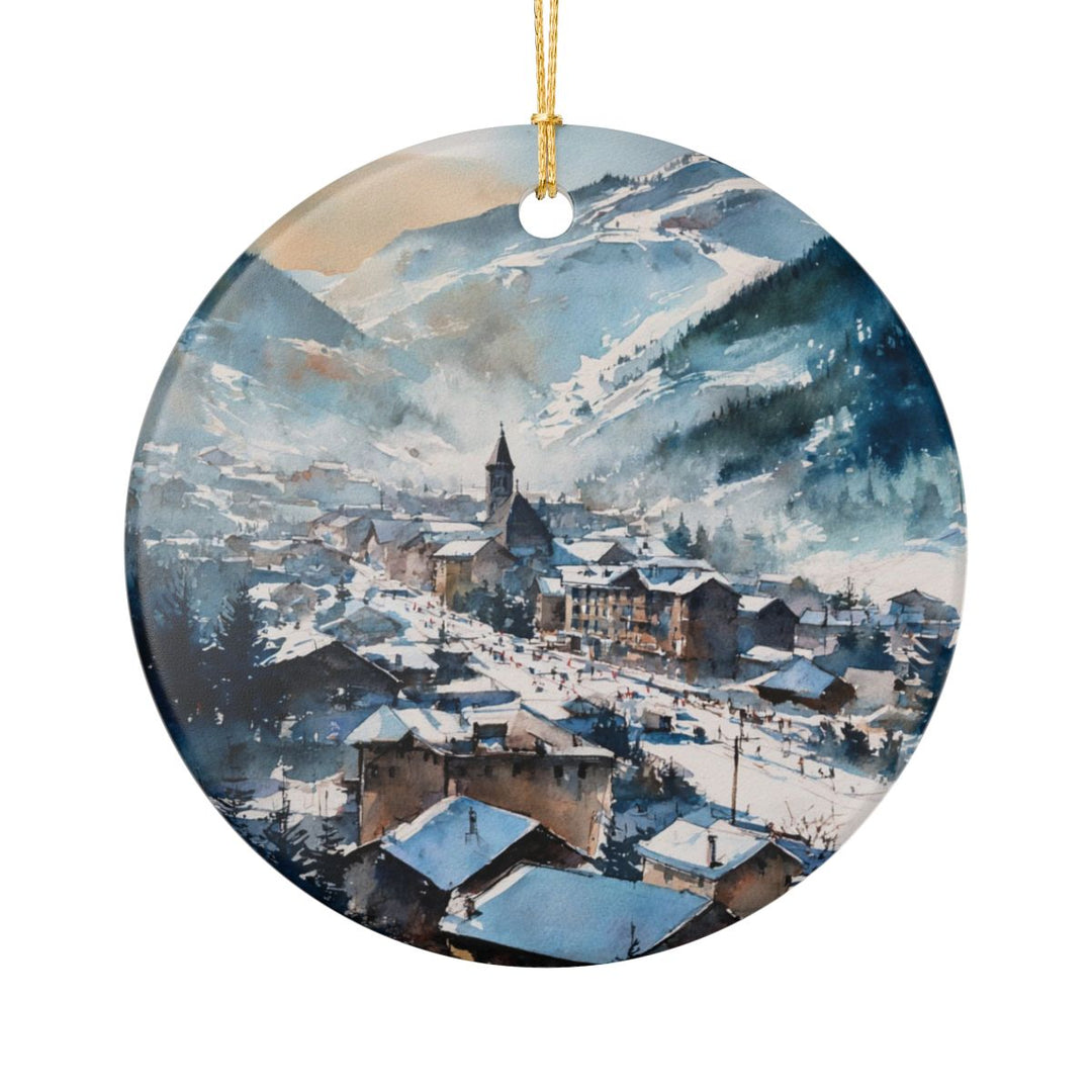 Les Deux Alpes France Ornament: Unique Les Deux Alpes Souvenir, Les Deux Alpes France Xmas Decor, and Authentic Les Deux Alpes Gift