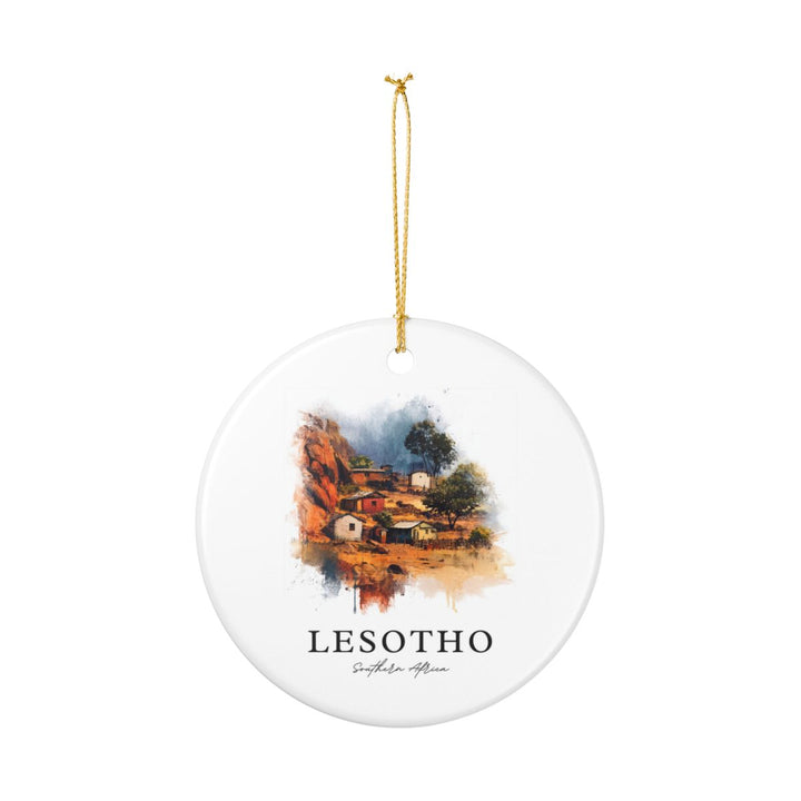 Lesotho Africa Ornament: Unique Lesotho Souvenir, Lesotho Africa Xmas Decor, and Authentic Lesotho Gift