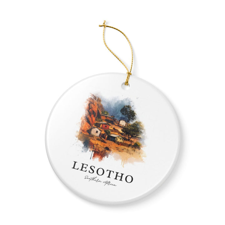 Lesotho Africa Ornament: Unique Lesotho Souvenir, Lesotho Africa Xmas Decor, and Authentic Lesotho Gift