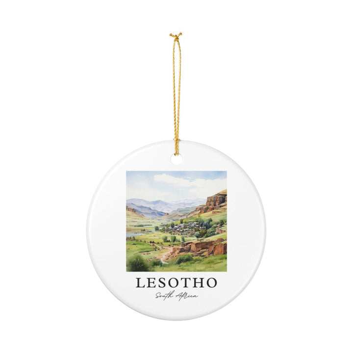 Lesotho South Africa Ornament: Unique Lesotho Souvenir, Lesotho South Africa Xmas Decor, and Authentic Lesotho Gift