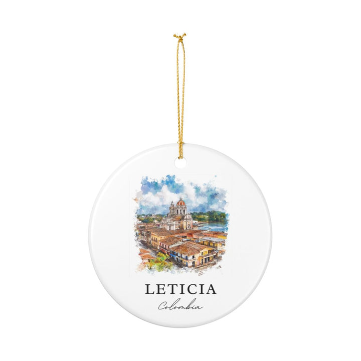 Leticia Colombia Ornament: Unique Leticia Souvenir, Leticia Colombia Xmas Decor, and Authentic Leticia Gift