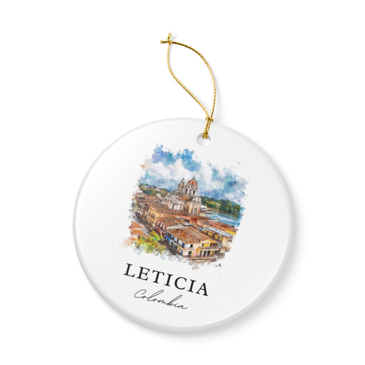 Leticia Colombia Ornament: Unique Leticia Souvenir, Leticia Colombia Xmas Decor, and Authentic Leticia Gift