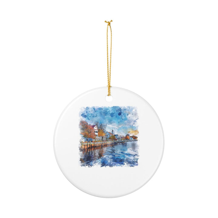 Lewes Delaware Delaware Ornament: Unique Lewes Souvenir, Lewes Delaware Xmas Decor, and Authentic Lewes Gift