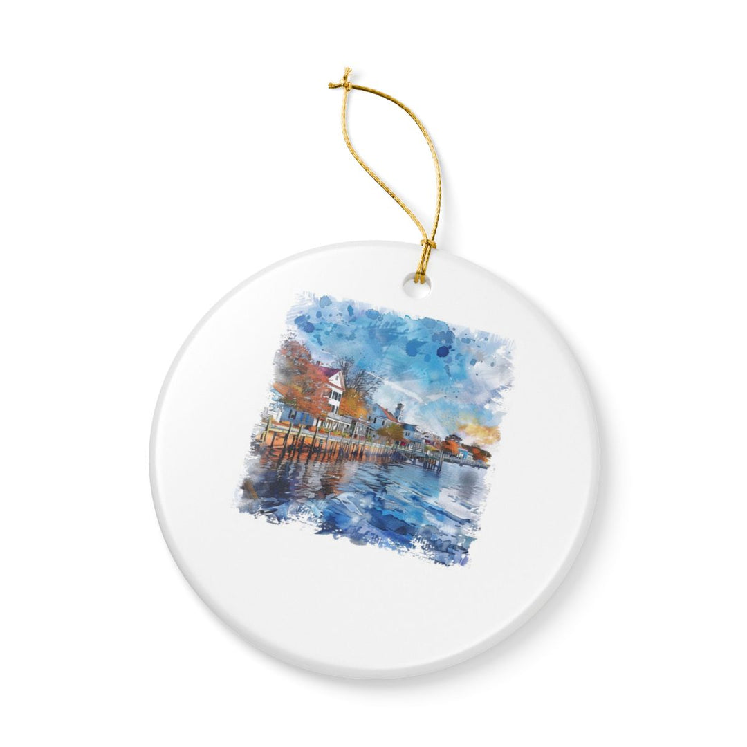 Lewes Delaware Delaware Ornament: Unique Lewes Souvenir, Lewes Delaware Xmas Decor, and Authentic Lewes Gift
