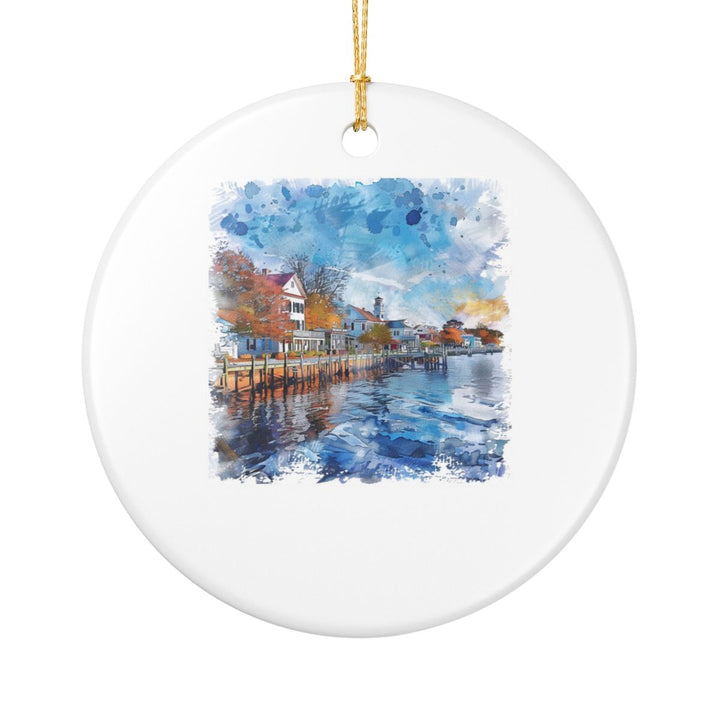 Lewes Delaware Delaware Ornament: Unique Lewes Souvenir, Lewes Delaware Xmas Decor, and Authentic Lewes Gift