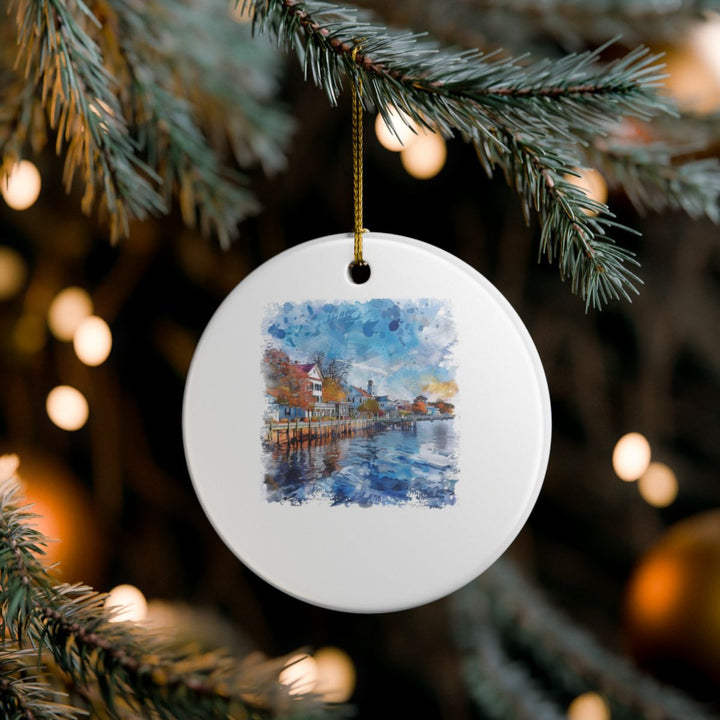 Lewes Delaware Delaware Ornament: Unique Lewes Souvenir, Lewes Delaware Xmas Decor, and Authentic Lewes Gift