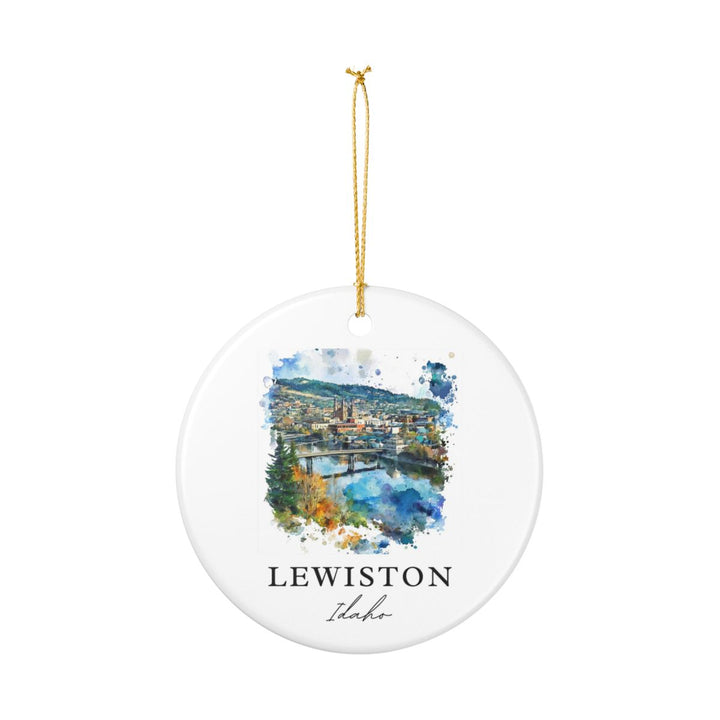 Lewiston Idaho Ornament: Unique Lewiston Idaho Souvenir, Lewiston Idaho Xmas Decor, and Authentic Lewiston Idaho Gift