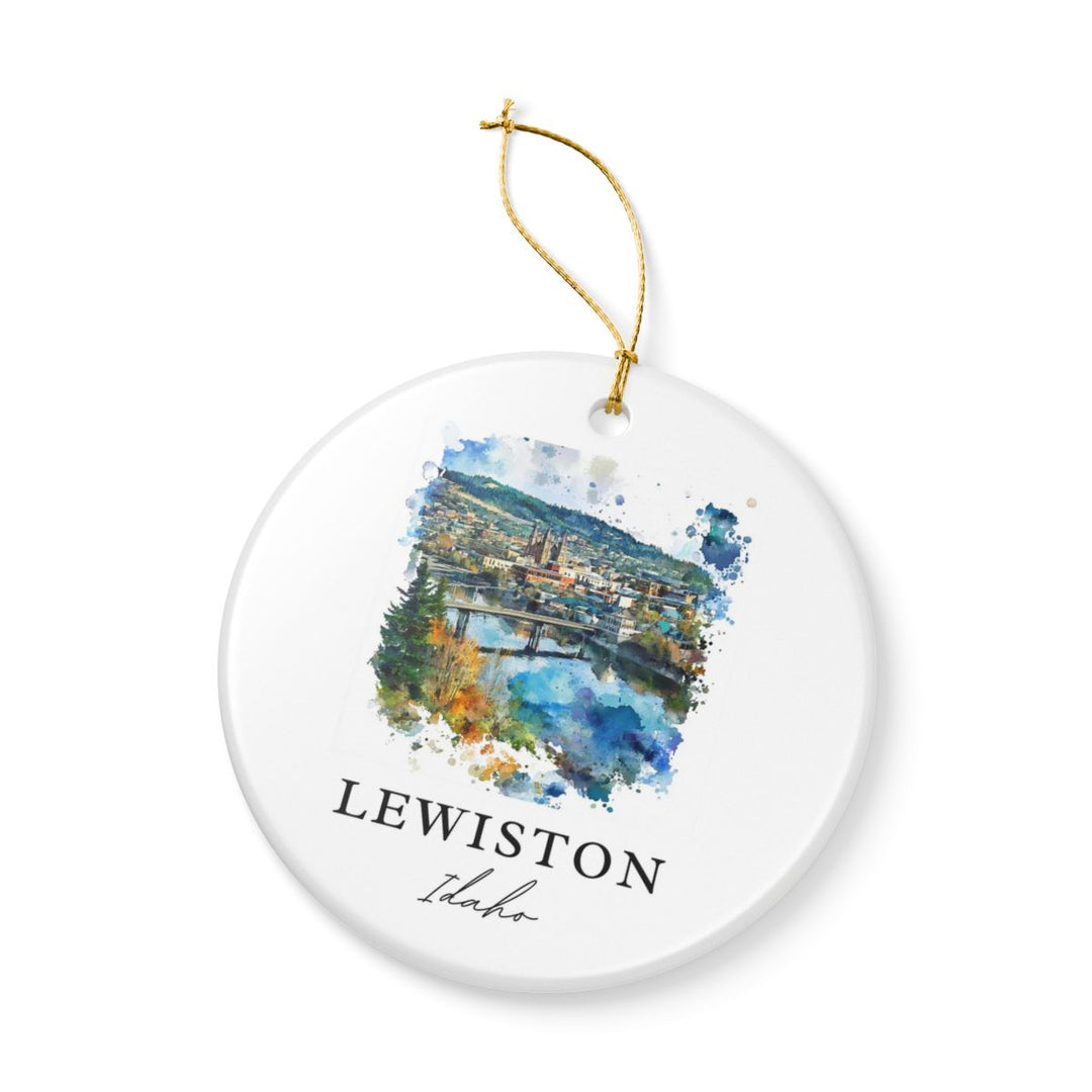 Lewiston Idaho Ornament: Unique Lewiston Idaho Souvenir, Lewiston Idaho Xmas Decor, and Authentic Lewiston Idaho Gift