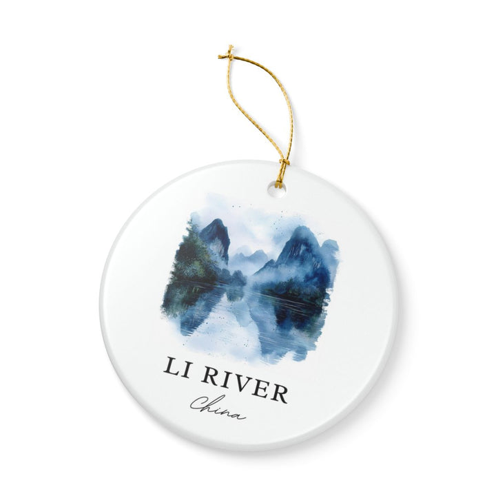 Li River China Ornament: Unique Li River Souvenir, Li River China Xmas Decor, and Authentic Li River Gift