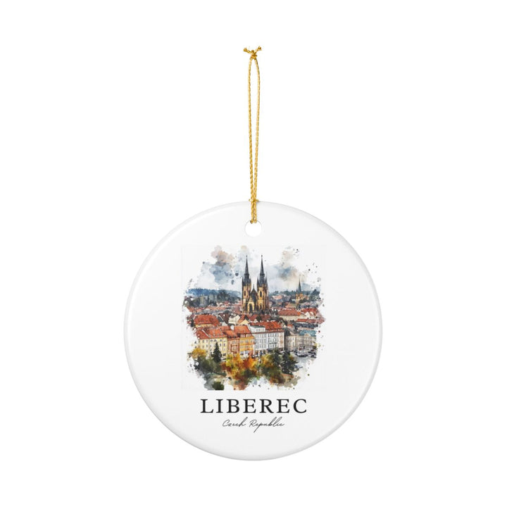 Liberec Czech Republic Ornament: Unique Liberec Souvenir, Liberec Czech Republic Xmas Decor, and Authentic Liberec Gift