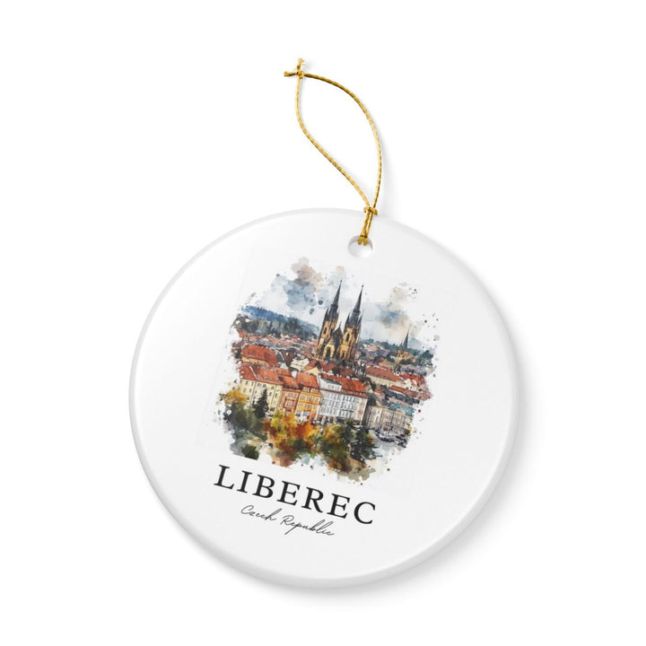 Liberec Czech Republic Ornament: Unique Liberec Souvenir, Liberec Czech Republic Xmas Decor, and Authentic Liberec Gift
