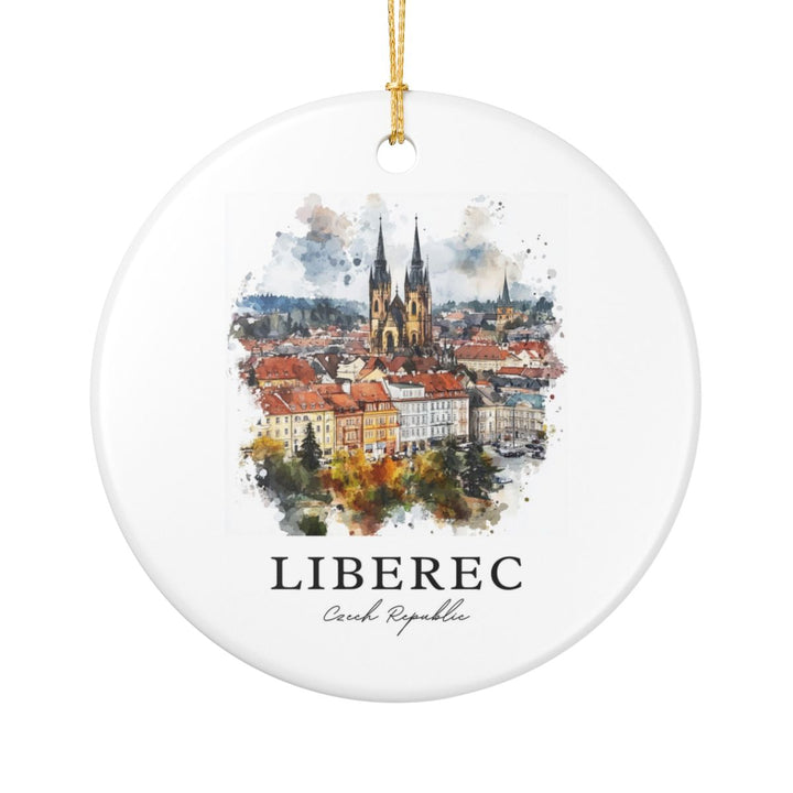 Liberec Czech Republic Ornament: Unique Liberec Souvenir, Liberec Czech Republic Xmas Decor, and Authentic Liberec Gift