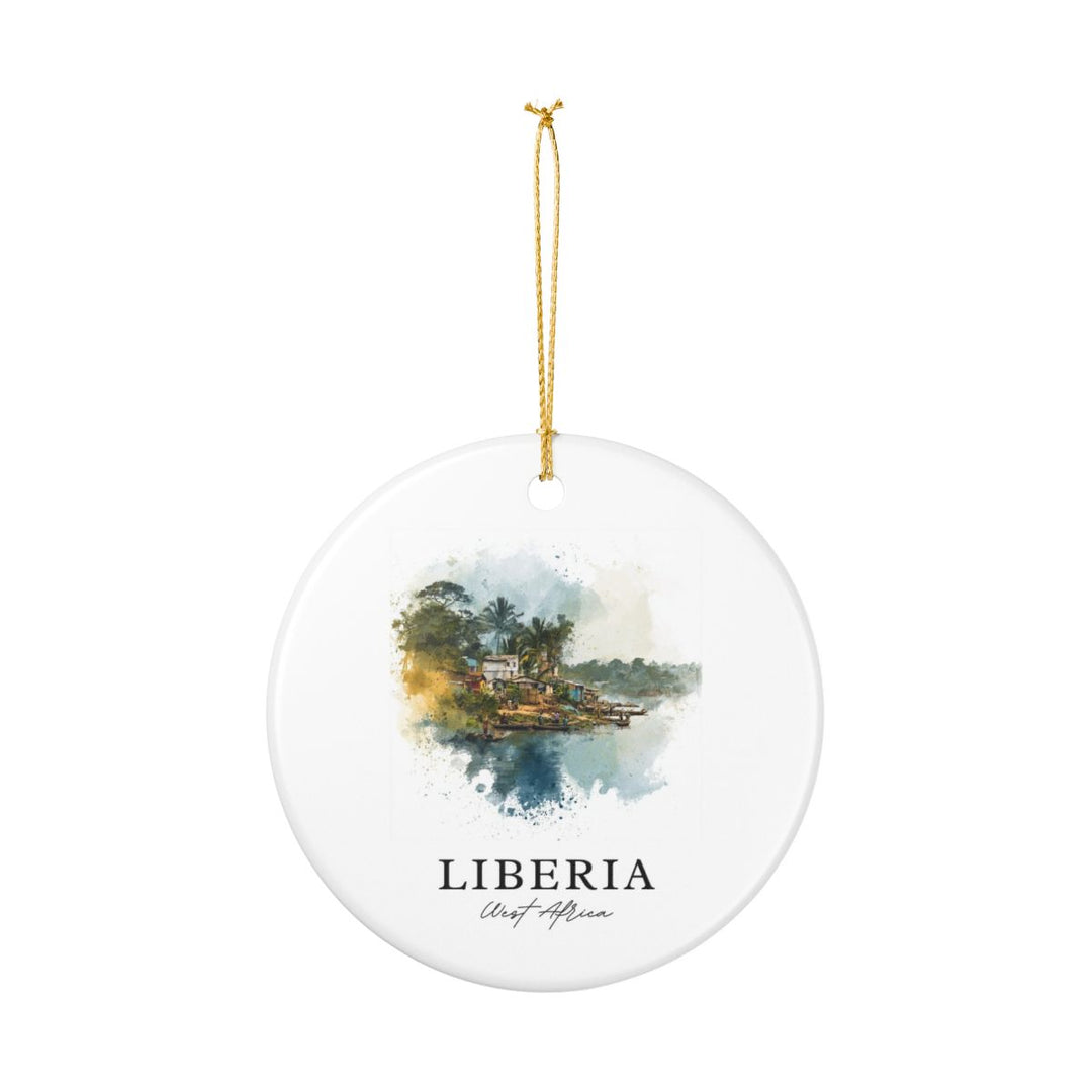 Liberia Ornament: Unique Liberia Souvenir, Liberia Xmas Decor, and Authentic Liberia Gift