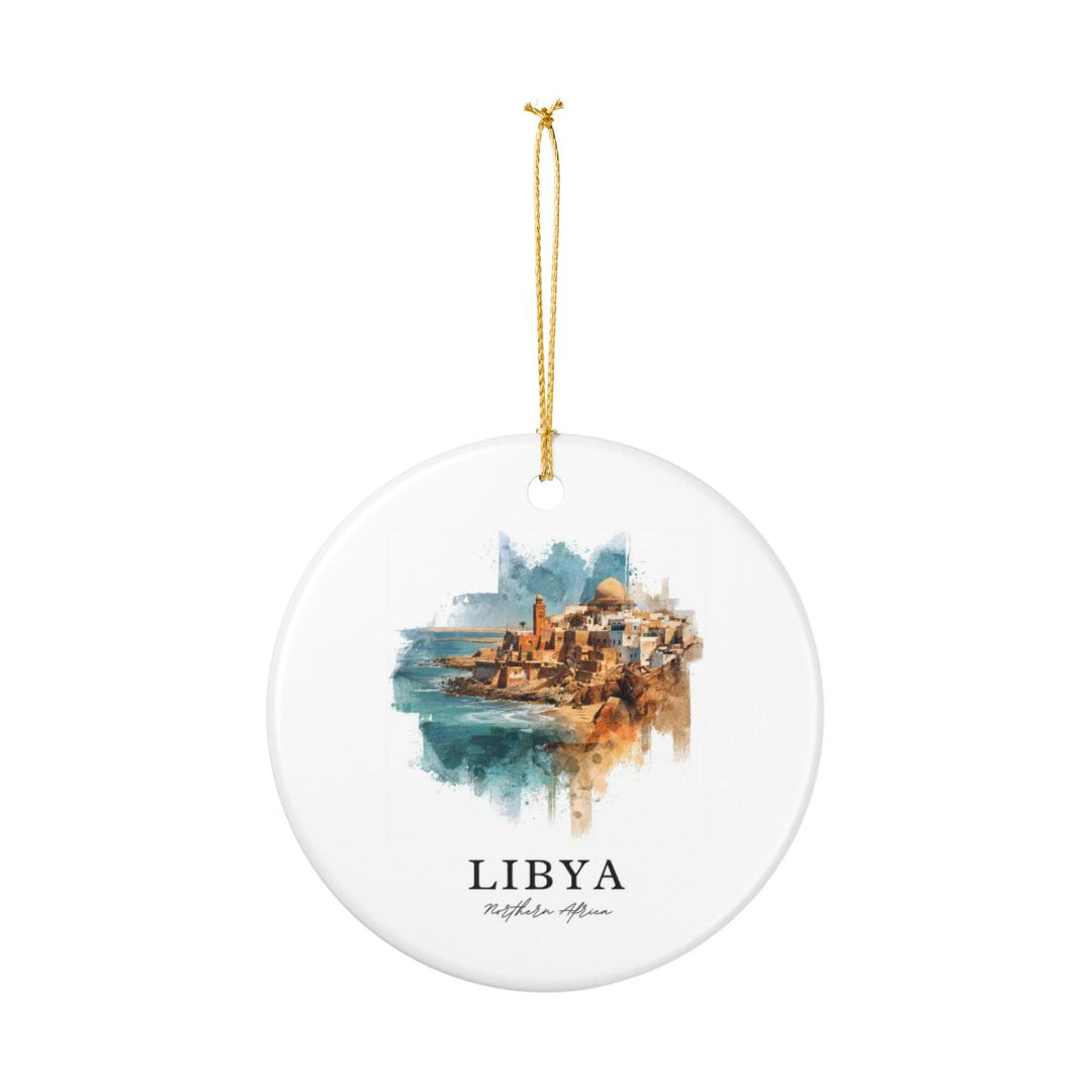 Libya Northern Africa Ornament: Unique Libya Northern Africa Souvenir, Libya Northern Africa Xmas Decor, and Authentic Libya Northern Africa Gift