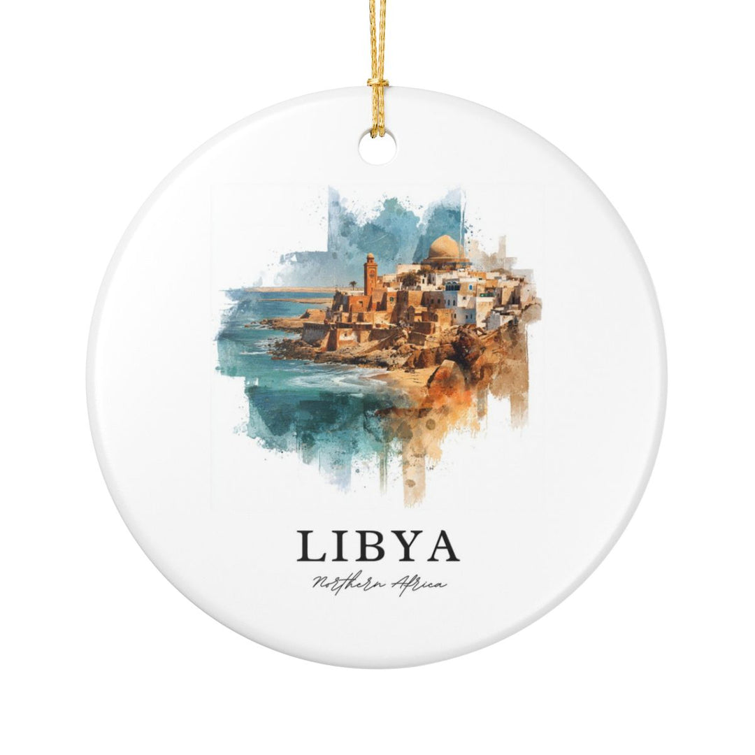 Libya Northern Africa Ornament: Unique Libya Northern Africa Souvenir, Libya Northern Africa Xmas Decor, and Authentic Libya Northern Africa Gift