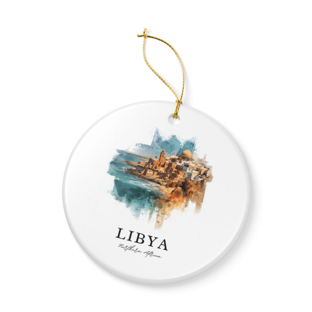Libya Northern Africa Ornament: Unique Libya Northern Africa Souvenir, Libya Northern Africa Xmas Decor, and Authentic Libya Northern Africa Gift