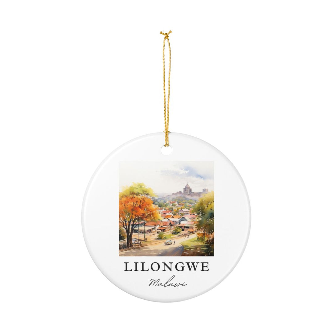 Lilongwe Malawi Ornament: Unique Lilongwe Malawi Souvenir, Lilongwe Malawi Xmas Decor, and Authentic Lilongwe Malawi Gift