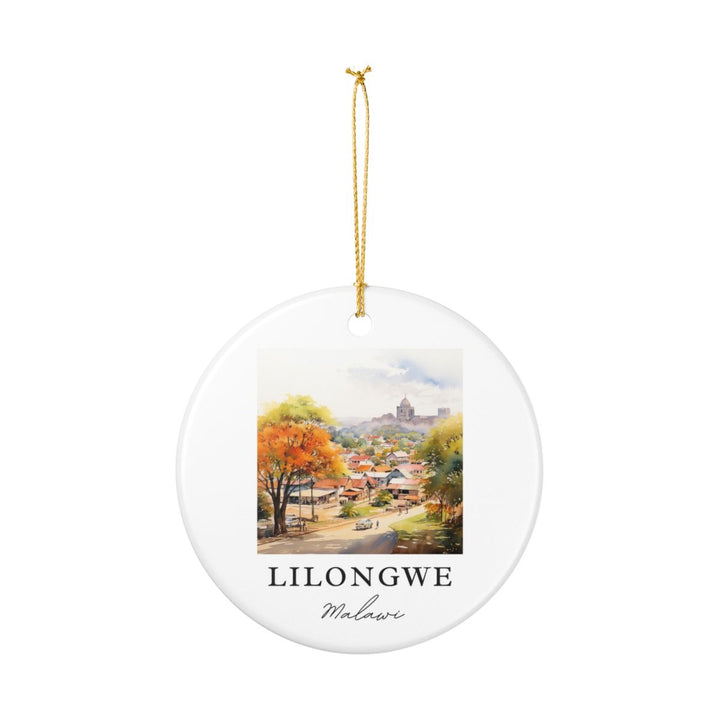 Lilongwe Malawi Ornament: Unique Lilongwe Malawi Souvenir, Lilongwe Malawi Xmas Decor, and Authentic Lilongwe Malawi Gift