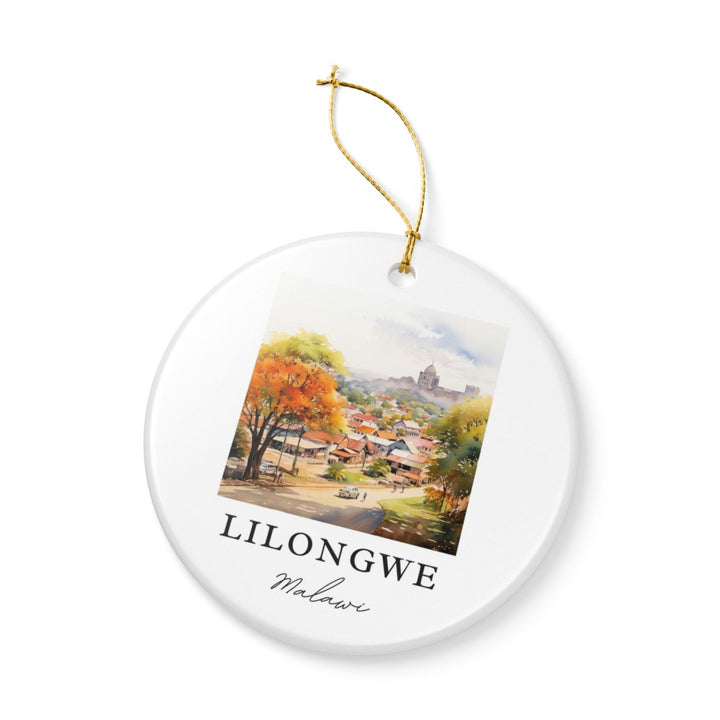 Lilongwe Malawi Ornament: Unique Lilongwe Malawi Souvenir, Lilongwe Malawi Xmas Decor, and Authentic Lilongwe Malawi Gift