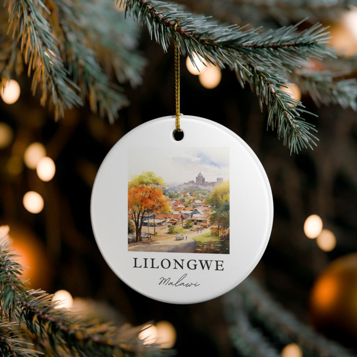 Lilongwe Malawi Ornament: Unique Lilongwe Malawi Souvenir, Lilongwe Malawi Xmas Decor, and Authentic Lilongwe Malawi Gift